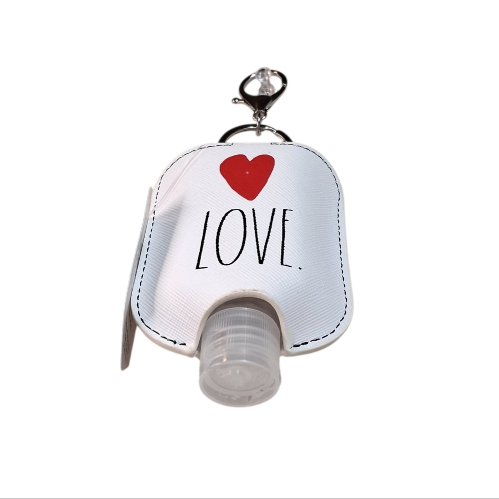 NEW | RAE DUNN | LOVE Heart | Hand Sanitizer Holder Keychain - Picture 3 of 6